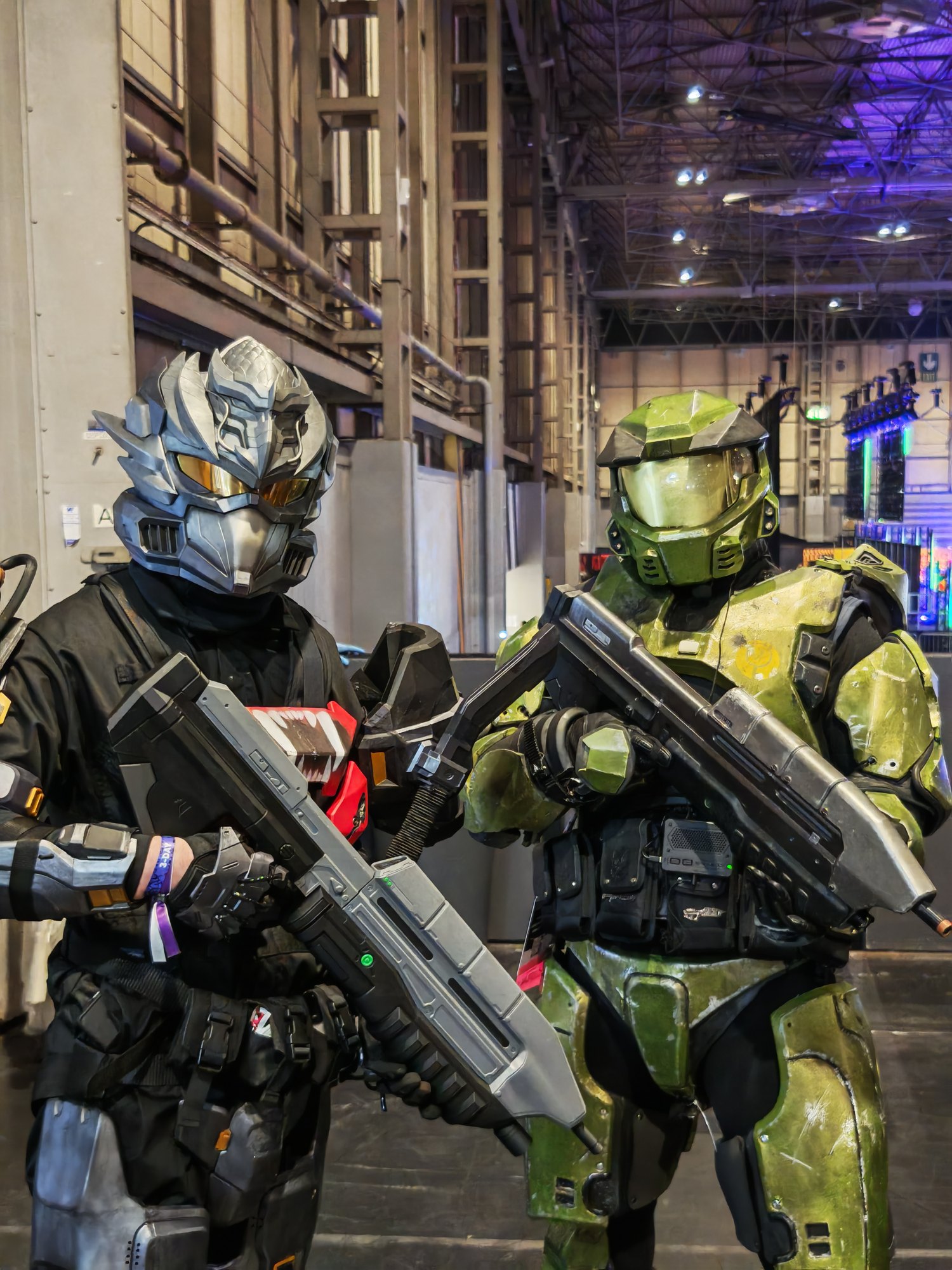 Inventory Unlocked community members in Halo-inspired armour